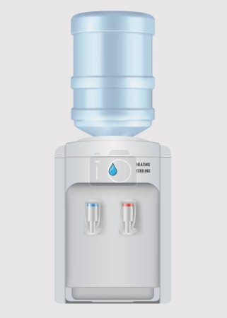 Illustration for Vector water cooler isolated on white background - Royalty Free Image