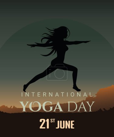 vector banner international yoga day-8