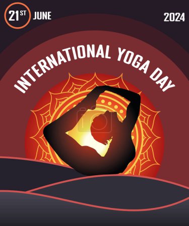 Vektorbanner internationaler Yoga-Tag-18
