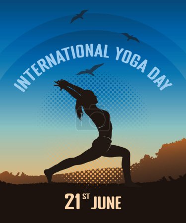 vector banner international yoga day-21