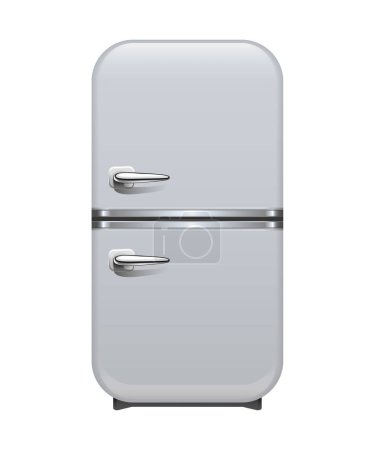 refrigerator vector icon isolated on white background