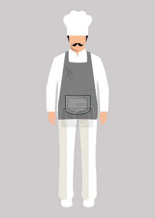 cuisinier homme vecteur icône-1 isolé sur fond blanc
