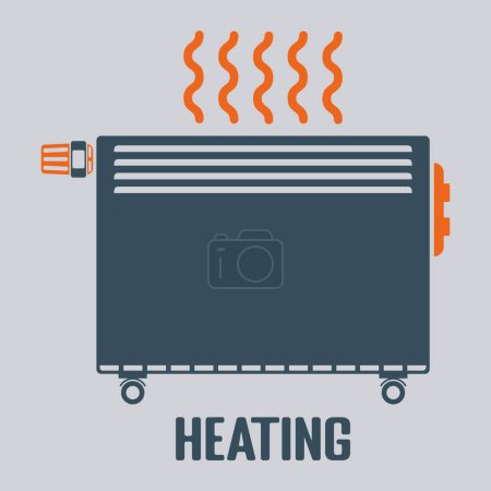 heater radiator vector icon-3 isolated on white background