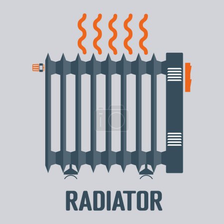 heater radiator vector icon-4 isolated on white background