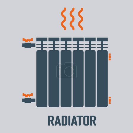 heater radiator vector icon-7 isolated on white background