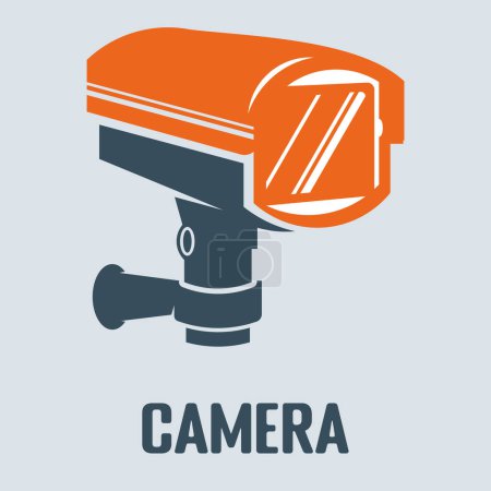 caméra vidéo de surveillance vecteur icône-4 isolé sur fond blanc