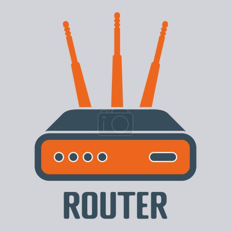 Wifi-Router-Symbol isoliert auf weißem Hintergrund