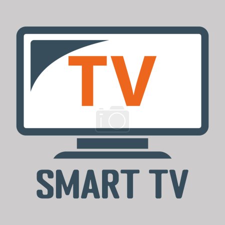 smart tv vector icon isolated on white background