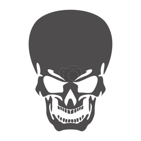 human skull vector icon-1 isolated on white background