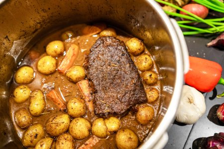 Photo for Delicious homemade slow cooked beef pot roast. - Royalty Free Image