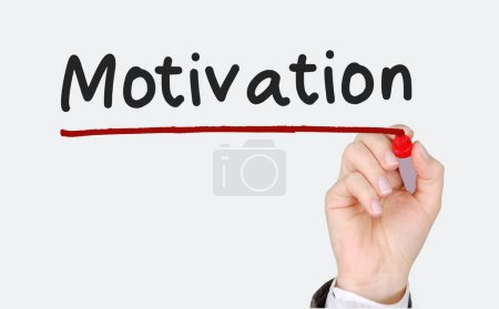 Photo for Hand writing Motivation with marker, business concept background - Royalty Free Image