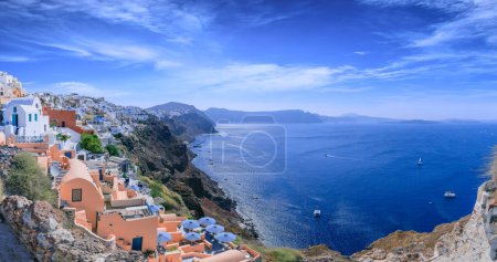 Photo for Townscape of Oia in Santorini Island, Greece. - Royalty Free Image