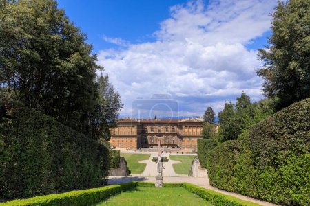 Photo for Boboli Gardens in Florence, directly behind Pitti Palace, Italy. The Medici family created the Italian garden style that would become a model for many European courts. - Royalty Free Image
