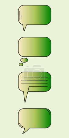 Photo for Set of speech bubbles. Chat bubble set in vector. Speech bubble icons. - Royalty Free Image