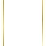 Gold frame isolated on white. Vector golden frame