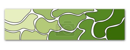Photo for Web banner with green pattern. Abstract background for banner. Vector illustration - Royalty Free Image