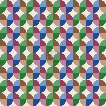 Photo for Seamless geometric pattern. Vector abstract background. Colorful card - Royalty Free Image