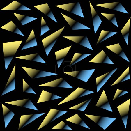 Photo for Abstract background with triangles. Vector black pattern. Glass, crystal elements - Royalty Free Image