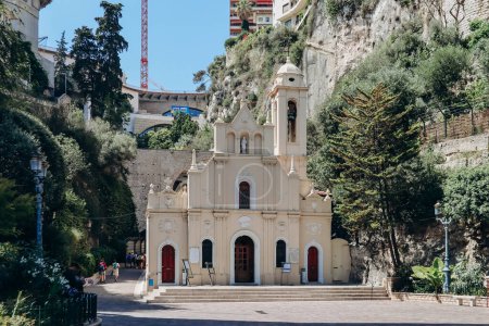Téléchargez les photos : Monaco, Monaco - 25 juin 2023 : Chapelle Sainte-Dévote à Monaco - en image libre de droit