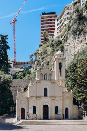 Téléchargez les photos : Monaco, Monaco - 25 juin 2023 : Chapelle Sainte-Dévote à Monaco - en image libre de droit