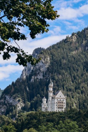 Téléchargez les photos : Vue du célèbre château de Neuschwanstein en Bavière, Allemagne du Sud - en image libre de droit