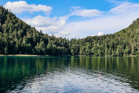 Téléchargez les photos : Vue du lac Alatsee en Bavière, Allemagne - en image libre de droit