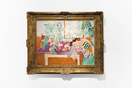 Téléchargez les photos : Nice, France - 20 novembre 2023 : Nature morte avec dormeur par Henri Matisse, 1939-1940. Au Musee Matisse de Nice, France. - en image libre de droit