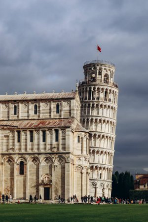 Photo for Pisa, Italy - 30 December 2023: The Leaning Tower of Pisa, Tuscany region, central Italy - Royalty Free Image