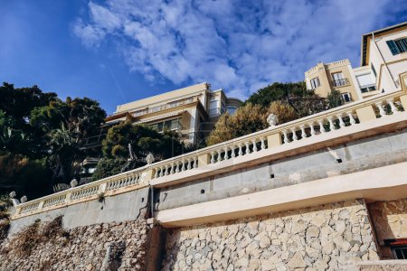 Cap d'Ail, France - 18 November 2023: Stunning villa of Nika Belotserkovskaya in Cap d'Ail, located a few miles away from Monaco