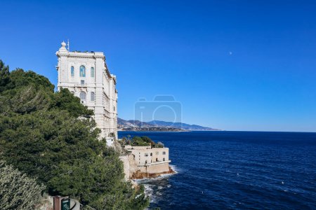Blick auf das ozeanographische Museum in Monaco