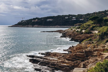 Téléchargez les photos : Vue sur la belle presqu'île Saint Jean Cap Ferrat sur la Côte d'Azur - en image libre de droit