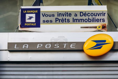 Photo for Nice, France - 28 January 2024: Post office in Nice, south of France - Royalty Free Image