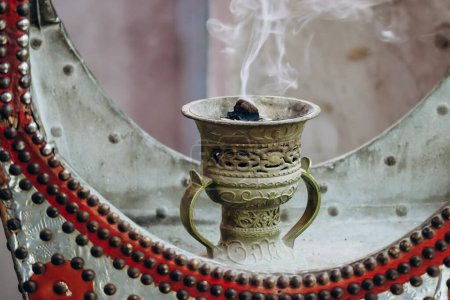 Photo for Burnt incense at Souq Waqif in Doha, Qatar - Royalty Free Image