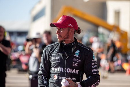Photo for Lewis Hamilton (GBR) Mercedes W14 E Performance - 3rd place in Qualify Sessio - Royalty Free Image