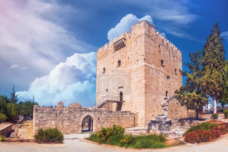 Kolossi Castle in the Limassol area. Sights of Cyprus