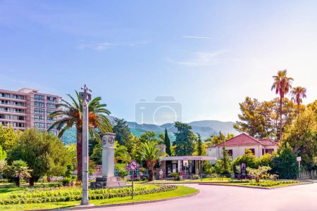 Photo for Budva, Montenegro - August 9, 2023: Streets of Budva on a sunny summer day. Montenegro - Royalty Free Image
