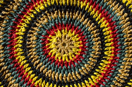 Raffia yarn texture. Raffia yarn texture. Crocheted bags, clutches, hats, wallets. Eco material for handmade work