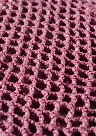 Crochet pattern using polyester cord. Cord for knitting bags, baskets and string bags.