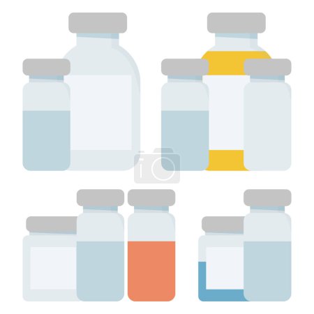 Illustration for Set of different medical bottles - Royalty Free Image