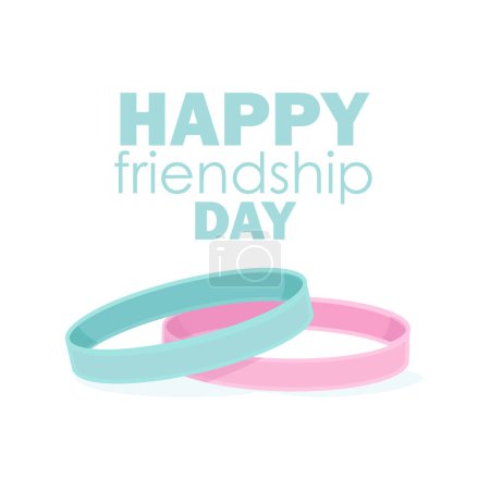 Foto de Dos pulseras que simbolizan la amistad en el Día de la Amistad - Imagen libre de derechos