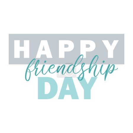 Prägnante moderne Schrift Happy Friendship Day 