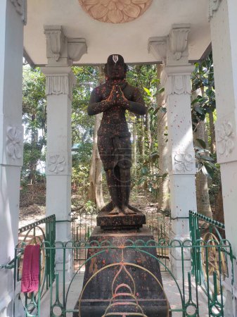 Photo for The idol of Periyalvar at Tirumala, Tirupati, recognized as Vishnuchittar, was among the twelve revered Alvar saints of South India. - Royalty Free Image