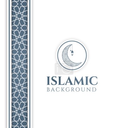 Foto de Fondo islámico para el ramadán. lujoso fondo blanco abstracto dorado. Plantilla para banner, tarjeta de felicitación, póster, publicidad - Imagen libre de derechos