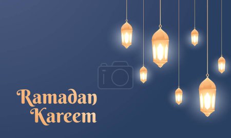 Foto de Simple 3d ramadan lantern background, suitable for banners, social media, greetings and others themed ramadan - Imagen libre de derechos