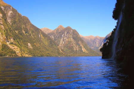 Photo for Dramatic Doubtful Sound landscape at sunset, South Island of New Zealand - Royalty Free Image