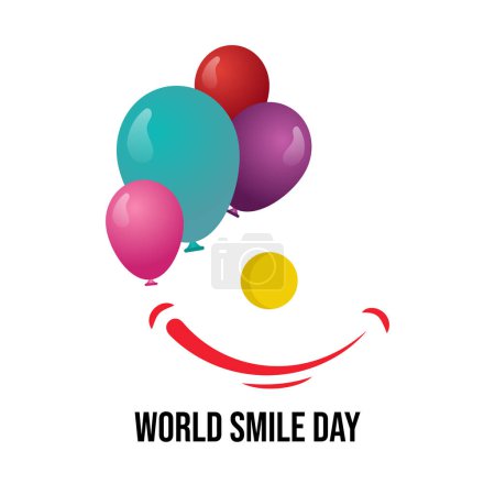 world smile day vector illustration. happy world smile day vector.
