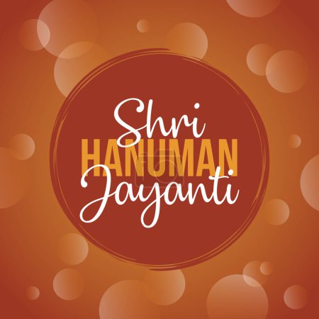 Illustration for Shri hanuman jayanti vector illustration. Hanuman Jayanti vector. Happy Hanuman Jayanti. - Royalty Free Image