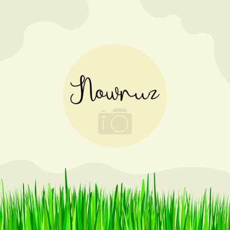 Téléchargez les illustrations : Heureux vecteur Nowruz. Vecteur de célébration du printemps. Vecteur de jour Nowruz. - en licence libre de droit