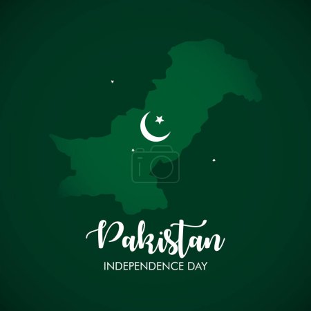 Pakistanischer Unabhängigkeitstag. Glücklicher Pakistan-Tag.