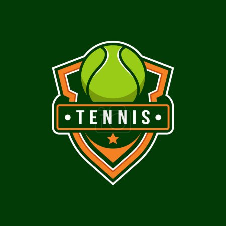 Vorlage für Abzeichen mit Tennis-Logo